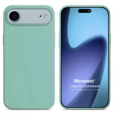 Microsonic Apple iPhone 17 Air Kılıf Liquid Lansman Silikon Su Yeşili