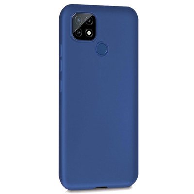 Microsonic Realme C25 Kılıf Matte Silicone Lacivert