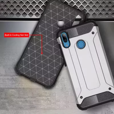 Microsonic Huawei Y7 Prime 2019 Kılıf Rugged Armor Kırmızı