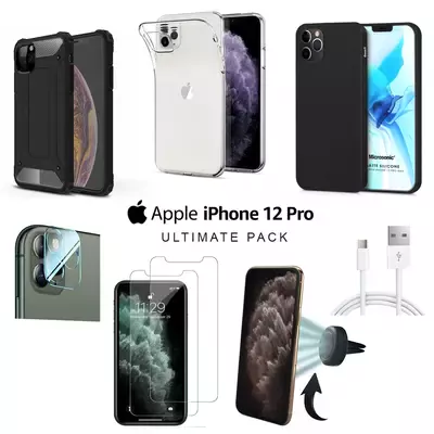 Microsonic Apple iPhone 12 Pro Kılıf & Aksesuar Seti