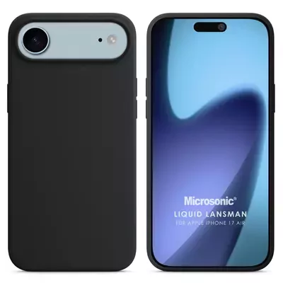 Microsonic Apple iPhone 17 Air Kılıf Liquid Lansman Silikon Siyah
