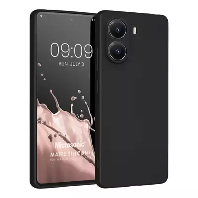Microsonic Matte Silicone Xiaomi Poco X7 Pro Kılıf Siyah
