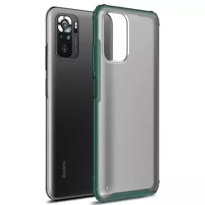 Microsonic Xiaomi Poco M5s Kılıf Frosted Frame Yeşil