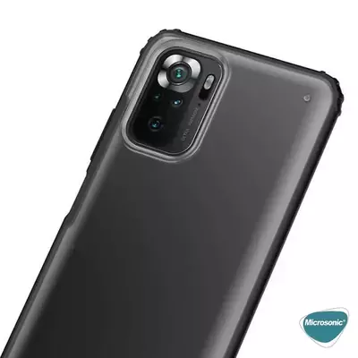 Microsonic Xiaomi Poco M5s Kılıf Frosted Frame Yeşil