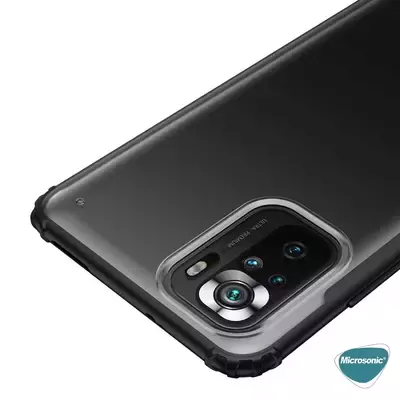 Microsonic Xiaomi Poco M5s Kılıf Frosted Frame Yeşil