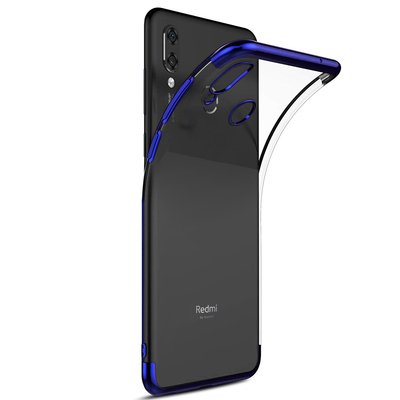 Microsonic Xiaomi Redmi Note 7 Pro Kılıf Skyfall Transparent Clear Mavi