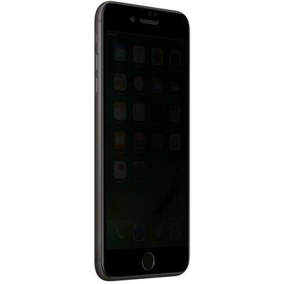 Microsonic Apple iPhone 8 Plus Invisible Privacy Kavisli Ekran Koruyucu Siyah