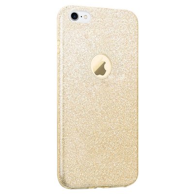 Microsonic Apple iPhone 7 Kılıf Sparkle Shiny Gold