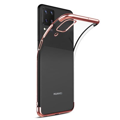 Microsonic Huawei P40 Lite Kılıf Skyfall Transparent Clear Rose Gold