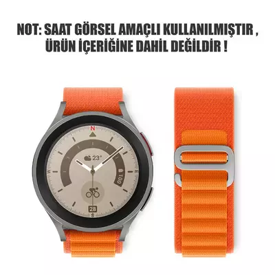 Microsonic Xiaomi Mi Watch Kordon Alpine Loop Turuncu