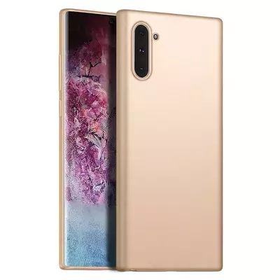 Microsonic Matte Silicone Samsung Galaxy Note 10 Kılıf Gold