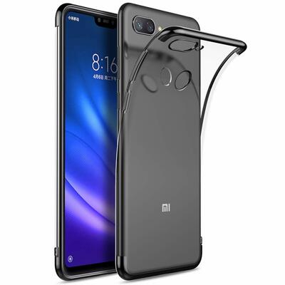 Microsonic Xiaomi Mi 8 Lite Kılıf Skyfall Transparent Clear Siyah