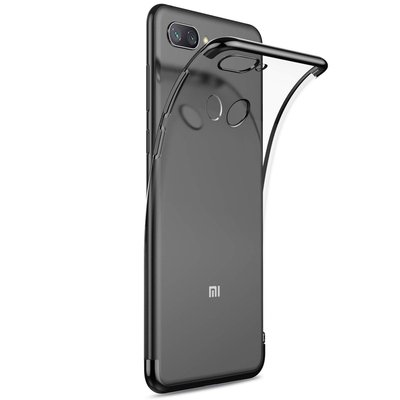 Microsonic Xiaomi Mi 8 Lite Kılıf Skyfall Transparent Clear Siyah