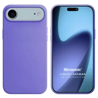 Microsonic Apple iPhone 17 Air Kılıf Liquid Lansman Silikon Lila