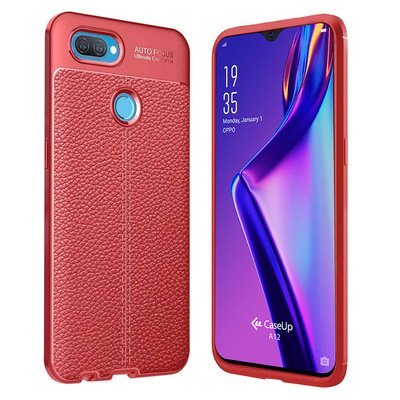 CaseUp Oppo A12 Kılıf Niss Silikon Kırmızı