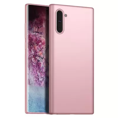 Microsonic Matte Silicone Samsung Galaxy Note 10 Kılıf Rose Gold