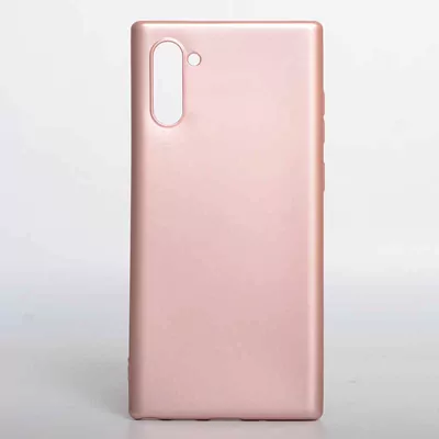 Microsonic Matte Silicone Samsung Galaxy Note 10 Kılıf Rose Gold