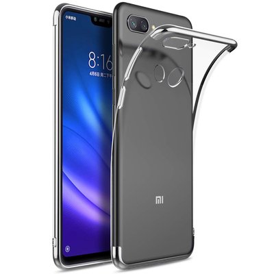 Microsonic Xiaomi Mi 8 Lite Kılıf Skyfall Transparent Clear Gümüş