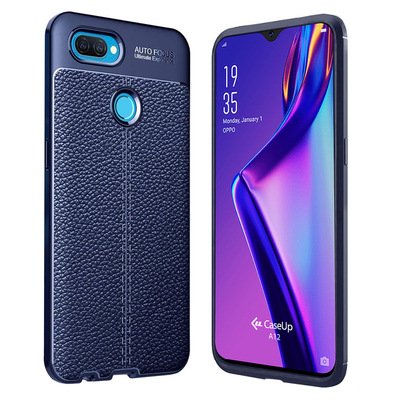 CaseUp Oppo A12 Kılıf Niss Silikon Lacivert