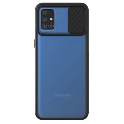 Microsonic Samsung Galaxy A71 Kılıf Slide Camera Lens Protection Siyah