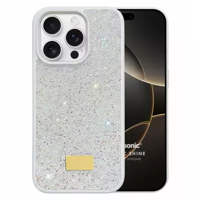 Microsonic Apple iPhone 15 Pro Kılıf Cosmic Shine Beyaz