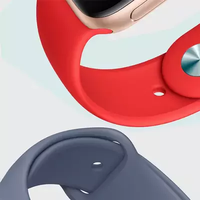 Microsonic Apple Watch Ultra Silikon Kordon Beyaz