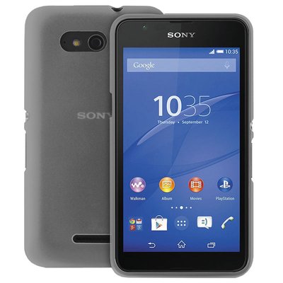 CaseUp Sony Xperia E4G Kılıf Transparent Soft Siyah