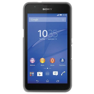 CaseUp Sony Xperia E4G Kılıf Transparent Soft Siyah