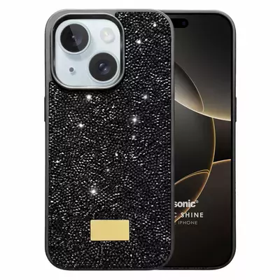 Microsonic Apple iPhone 15 Plus Kılıf Cosmic Shine Siyah