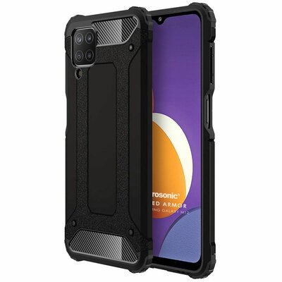 Microsonic Samsung Galaxy M12 Kılıf Rugged Armor Siyah