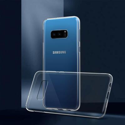 Microsonic Samsung Galaxy S10E Kılıf Transparent Soft Beyaz