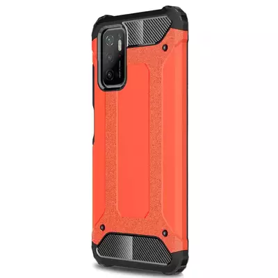 Microsonic Xiaomi Poco M3 Pro Kılıf Rugged Armor Kırmızı