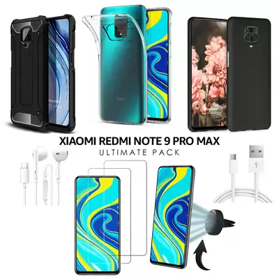 Microsonic Xiaomi Redmi Note 9 Pro Max Kılıf & Aksesuar Seti