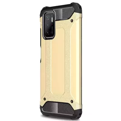 Microsonic Xiaomi Poco M3 Pro Kılıf Rugged Armor Gold