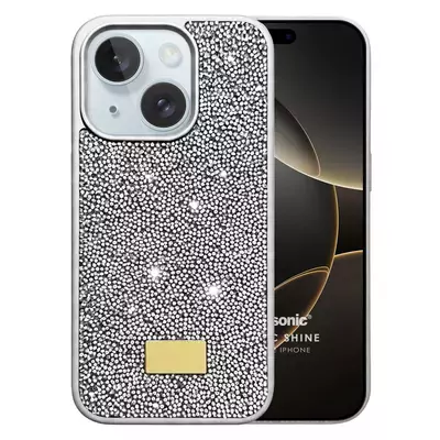 Microsonic Apple iPhone 15 Plus Kılıf Cosmic Shine Gümüş