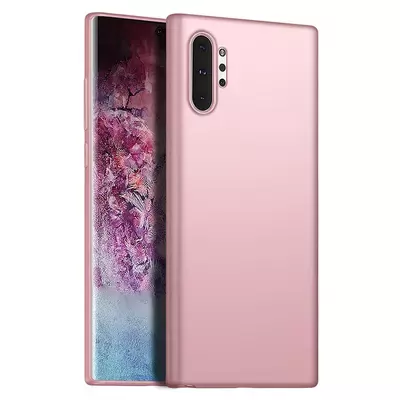 Microsonic Matte Silicone Samsung Galaxy Note 10 Plus Kılıf Rose Gold