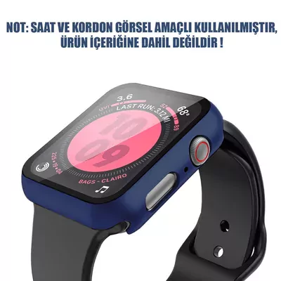 Microsonic Apple Watch Series 10 46mm Kılıf Matte Premium Slim WatchBand Lacivert