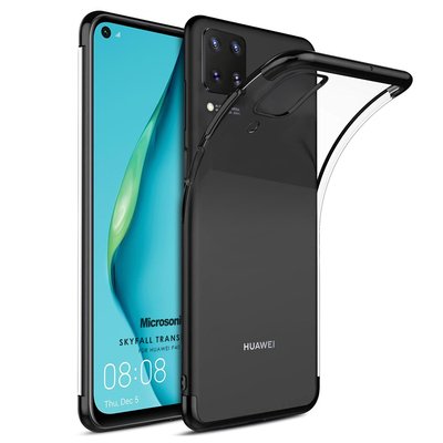 Microsonic Huawei P40 Lite Kılıf Skyfall Transparent Clear Siyah