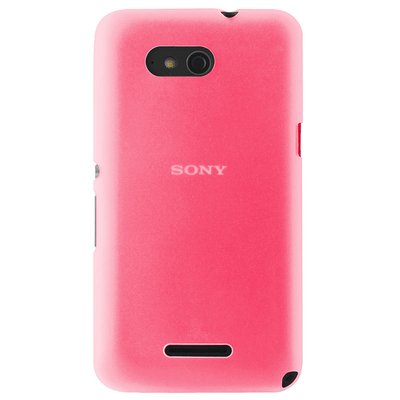 CaseUp Sony Xperia E4G Kılıf Transparent Soft Pembe