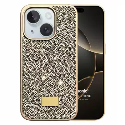 Microsonic Apple iPhone 15 Plus Kılıf Cosmic Shine Gold