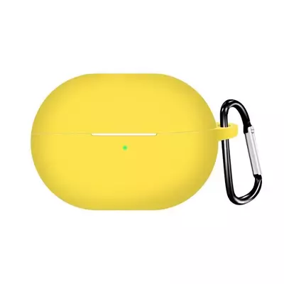 Microsonic Huawei FreeBuds Pro 4 Kılıf Askılı Mat Silikon Sarı