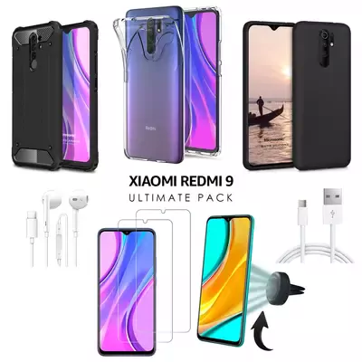 Microsonic Xiaomi Redmi 9 Kılıf & Aksesuar Seti