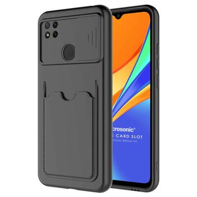 Microsonic Xiaomi Redmi 9C Kılıf Inside Card Slot Siyah