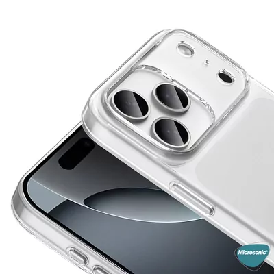 Microsonic Apple iPhone 17 Pro Kılıf Transparent Soft Şeffaf