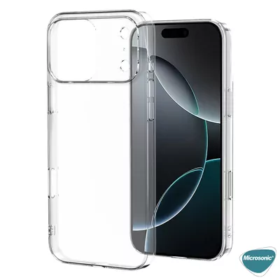 Microsonic Apple iPhone 17 Pro Kılıf Transparent Soft Şeffaf