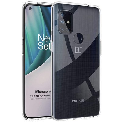 Microsonic OnePlus Nord N10 5G  Kılıf Transparent Soft Beyaz