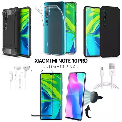 Microsonic Xiaomi Mi Note 10 Pro Kılıf & Aksesuar Seti