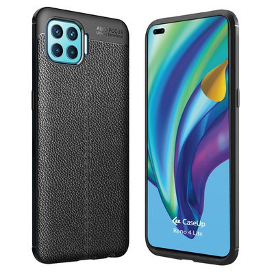 CaseUp Oppo Reno 4 Lite Kılıf Niss Silikon Siyah