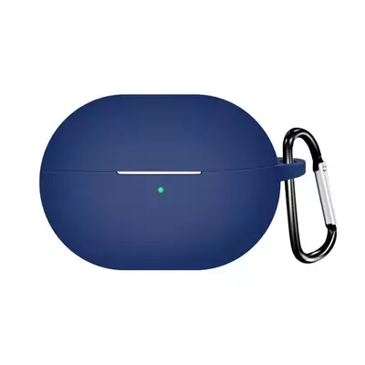 Microsonic Huawei FreeBuds Pro 4 Kılıf Askılı Mat Silikon Lacivert