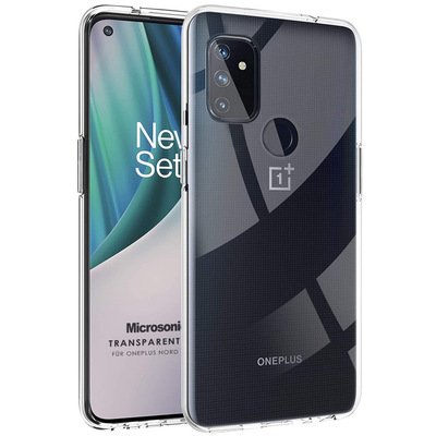 Microsonic OnePlus Nord N100  Kılıf Transparent Soft Beyaz